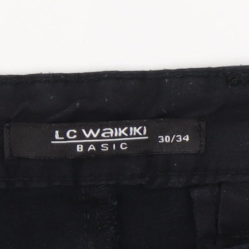 LC Waikiki Men's Black Chino Trousers 30