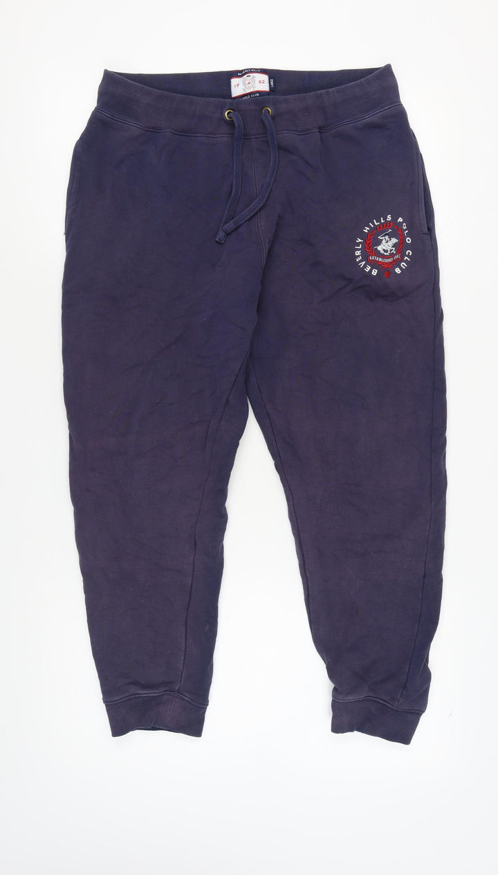 Beverly Hills Polo Club Men's Blue Joggers - Large