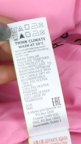 Marks and Spencer Girls Pink Bodywarmer Jacket 12-13 Years