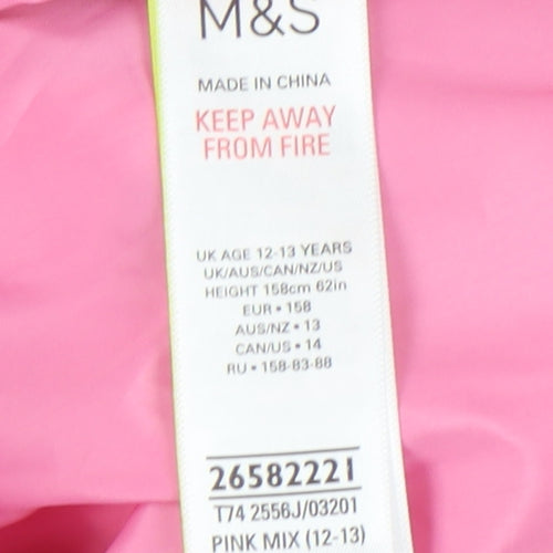 Marks and Spencer Girls Pink Bodywarmer Jacket 12-13 Years