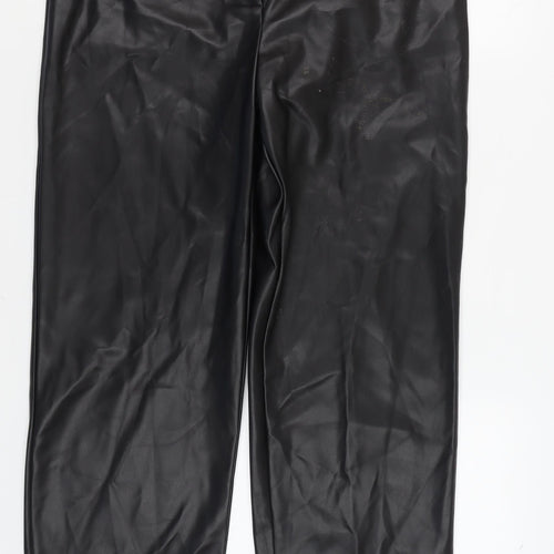 Marks and Spencer Women's Black Regular Trousers