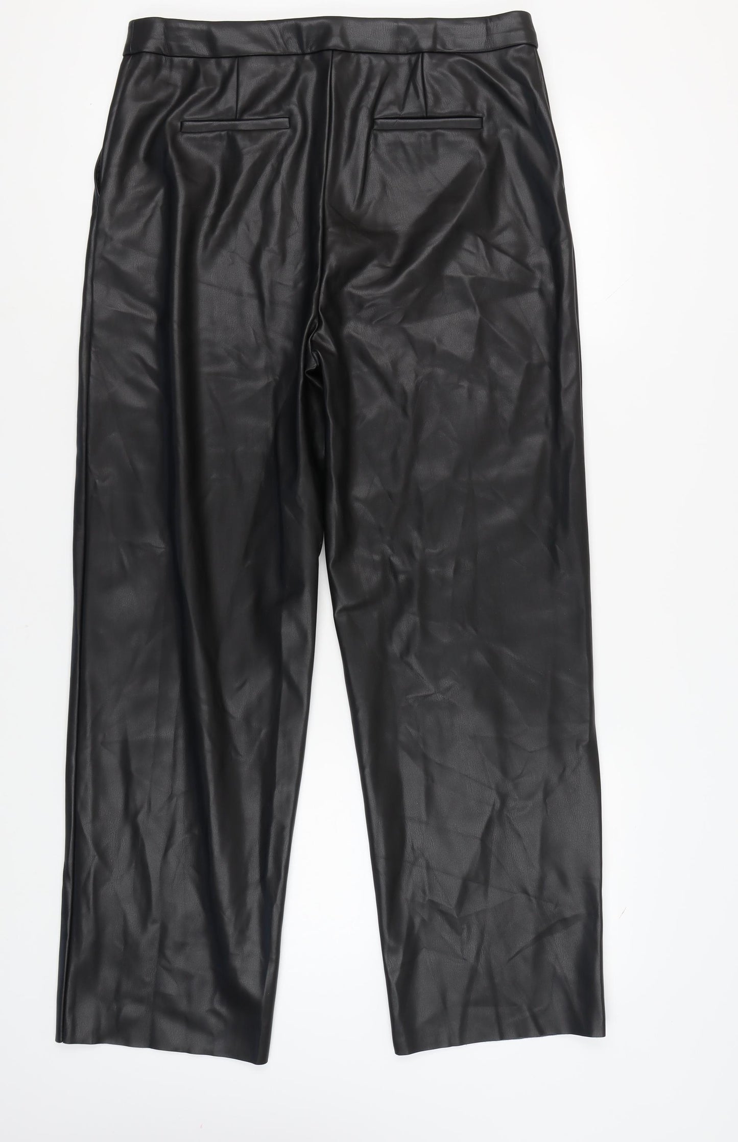 Marks and Spencer Women's Black Regular Trousers