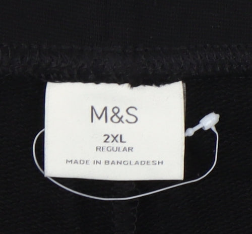 Marks and Spencer Men's Black Jogger 2XL