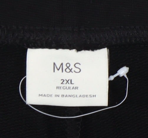 Marks and Spencer Men's Black Jogger 2XL