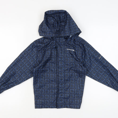 Trespass Boys Blue Rain Coat 5-6 Years Waterproof Windproof