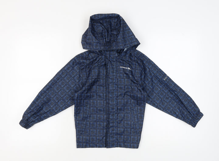 Trespass Boys Blue Rain Coat 5-6 Years Waterproof Windproof