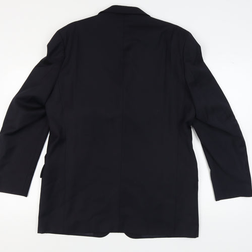 Daniel Hechter Men's Blue Wool Blazer Jacket, Size 42