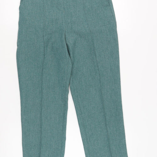 Honor Millburn Women's Green Straight Trousers Size 10