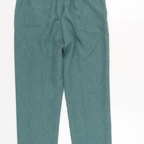 Honor Millburn Women's Green Straight Trousers Size 10