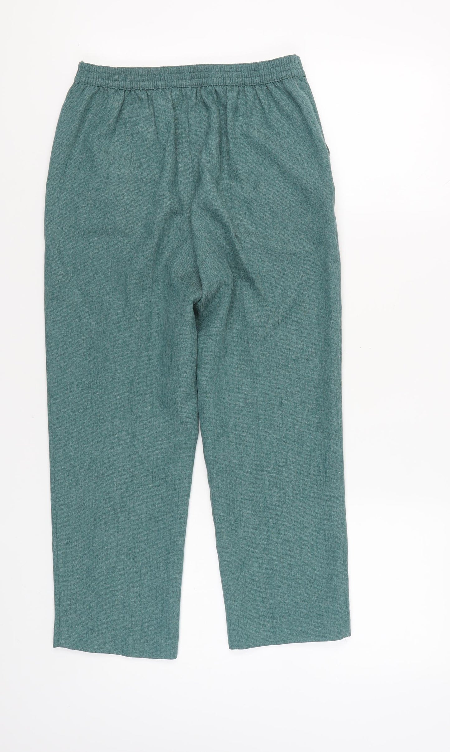 Honor Millburn Women's Green Straight Trousers Size 10