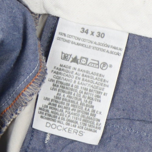 Dockers Men Beige Chino 34 Waist Trousers