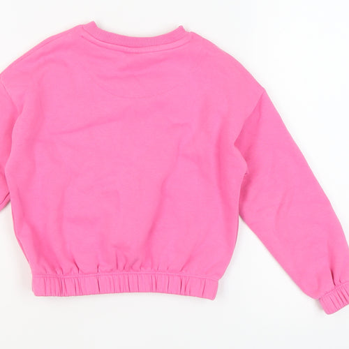 Barbie Girls Pink Pullover Sweatshirt, Size 7-8 Years