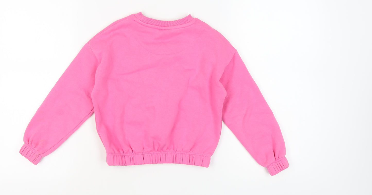 Barbie Girls Pink Pullover Sweatshirt, Size 7-8 Years