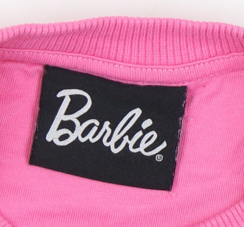 Barbie Girls Pink Pullover Sweatshirt, Size 7-8 Years