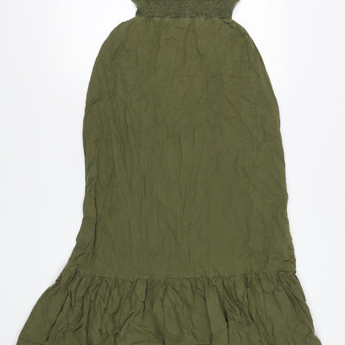Zara Women's Green Maxi Dress Size 12