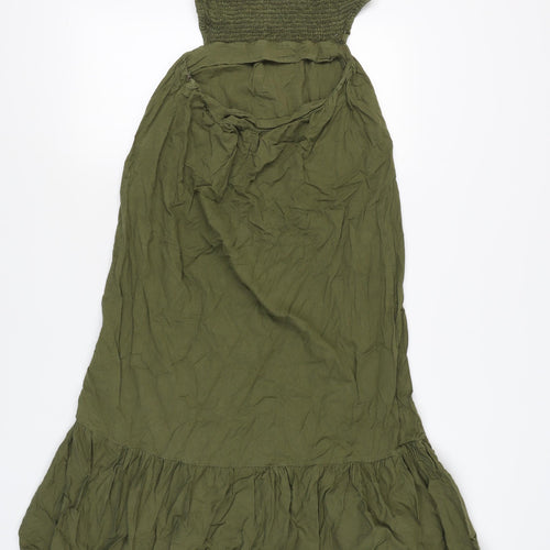 Zara Women's Green Maxi Dress Size 12
