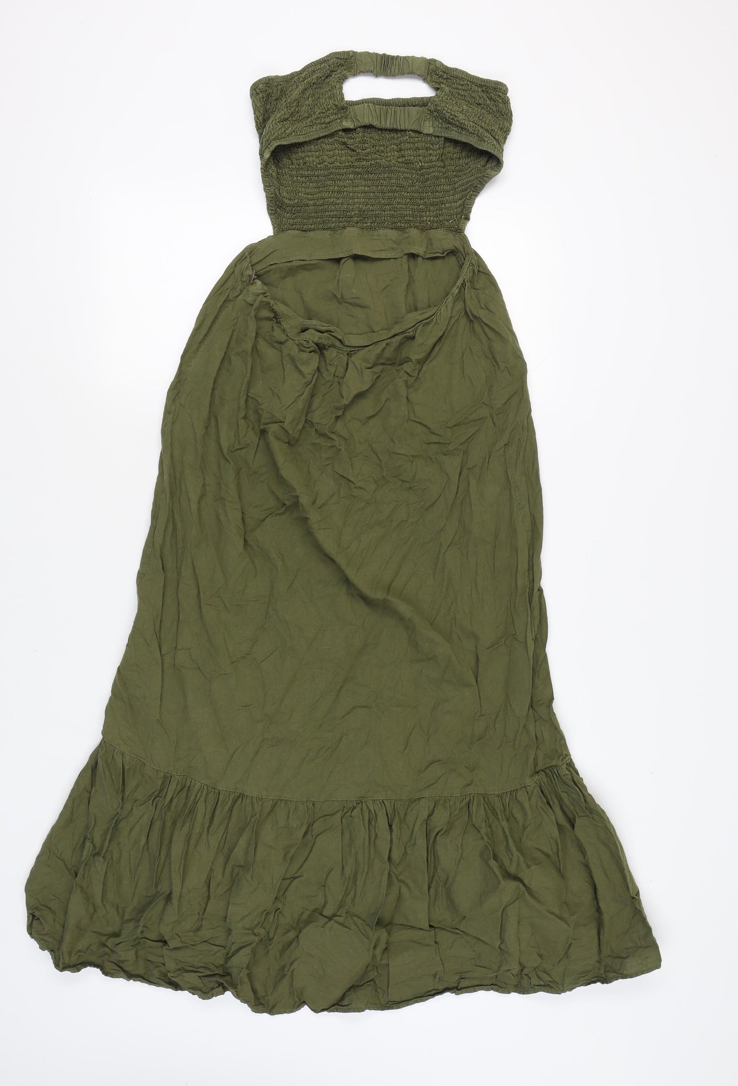 Zara Women's Green Maxi Dress Size 12