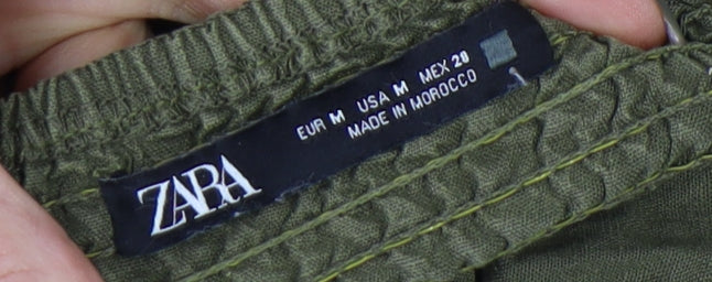 Zara Women's Green Maxi Dress Size 12