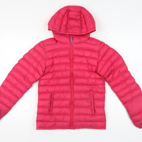 Mountain Warehouse Girls Pink Hooded Puffer Jacket 11-12Y
