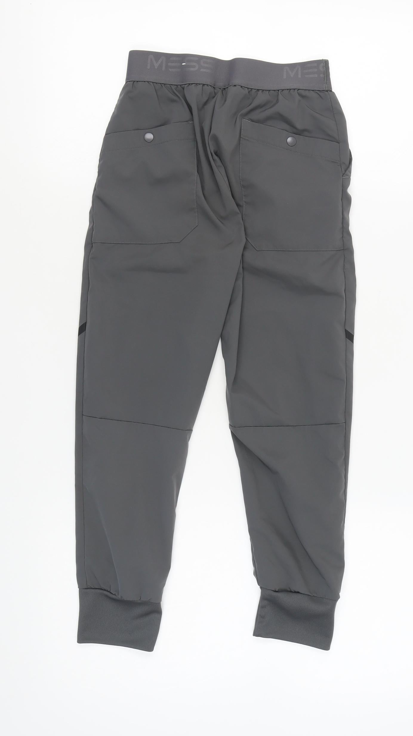 Adidas Boys Grey Jogger Football Trousers Size 9-10 Years