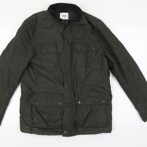 UNBIAS Men's Green Mid-Length Jacket - Size M, Cotton, Casual