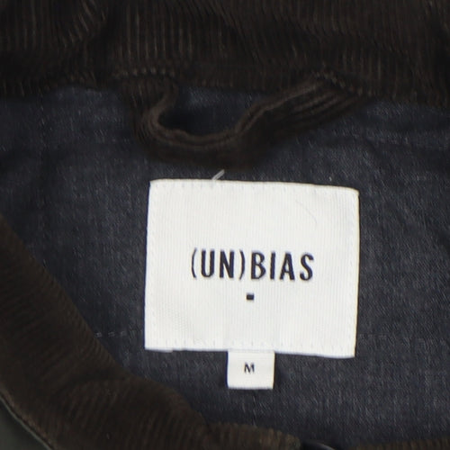UNBIAS Men's Green Mid-Length Jacket - Size M, Cotton, Casual