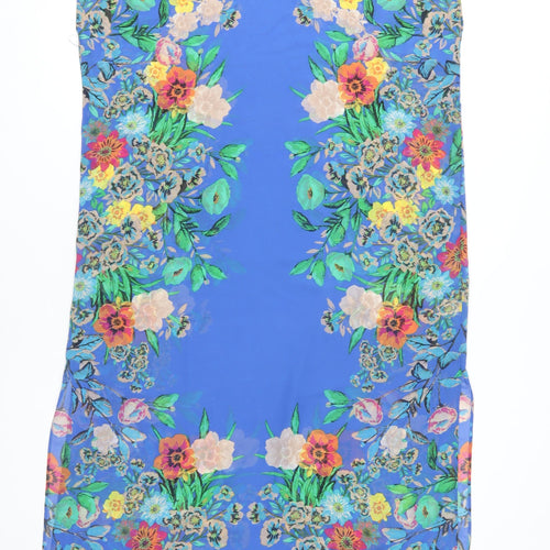 Warehouse Women's Multicoloured Floral Shift Dress Size 16