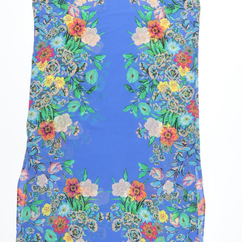 Warehouse Women's Multicoloured Floral Shift Dress Size 16