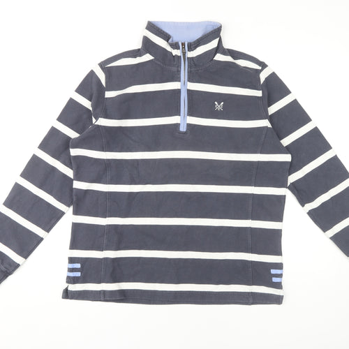 Crew Clothing Women's Blue Stripe Sweatshirt Size 12