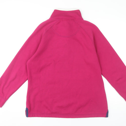 First Avenue Pink Henley Women's Sweatshirt S