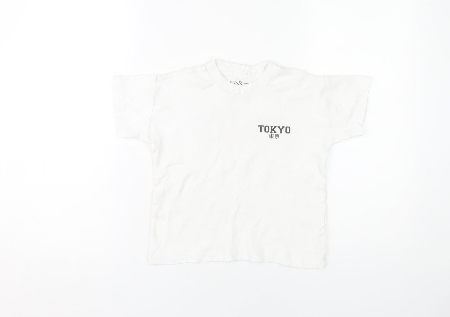 URBN-DEPT Boys White Tokyo Graphic T-Shirt, Size 7 Years