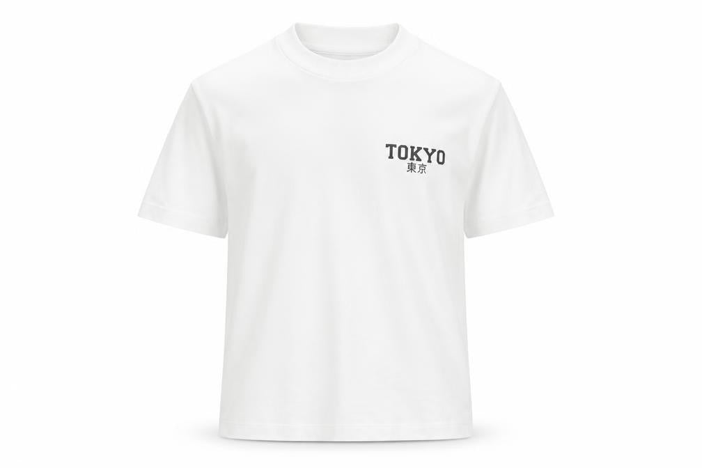 URBN-DEPT Boys White Tokyo Graphic T-Shirt, Size 7 Years