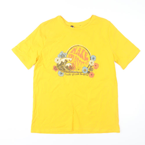 Marks & Spencer Women's Yellow Surf T-Shirt, Size 12