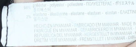 Zara Women Black Trousers, Size M, Polyester Blend