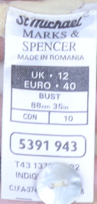 Marks and Spencer Women Yellow Floral Blouse Size 12