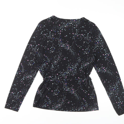 Marks and Spencer Women's Black Wrap Top