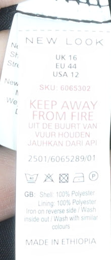 New Look Women's Black Trousers UK 16