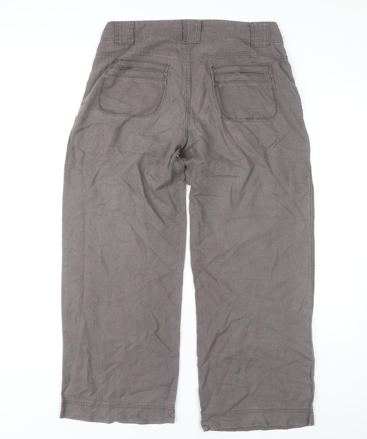 Marks and Spencer Grey Women's Trousers, Size 10