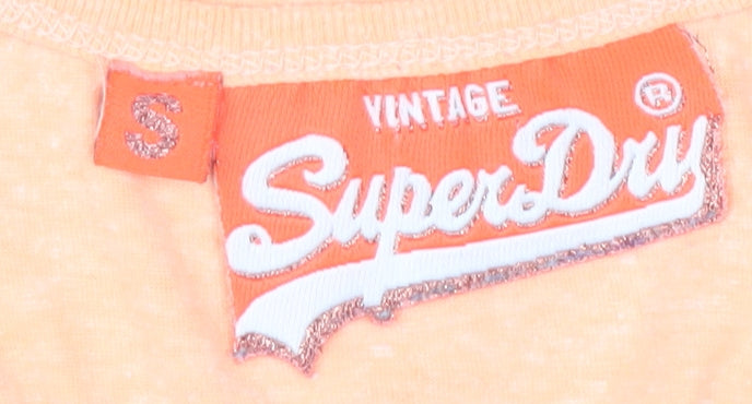 Superdry Women's Orange Tank Top - Size S - Casual Style