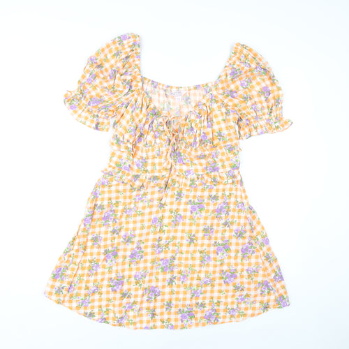 Miss Selfridge Women's Multicolour Floral Dress Size 10