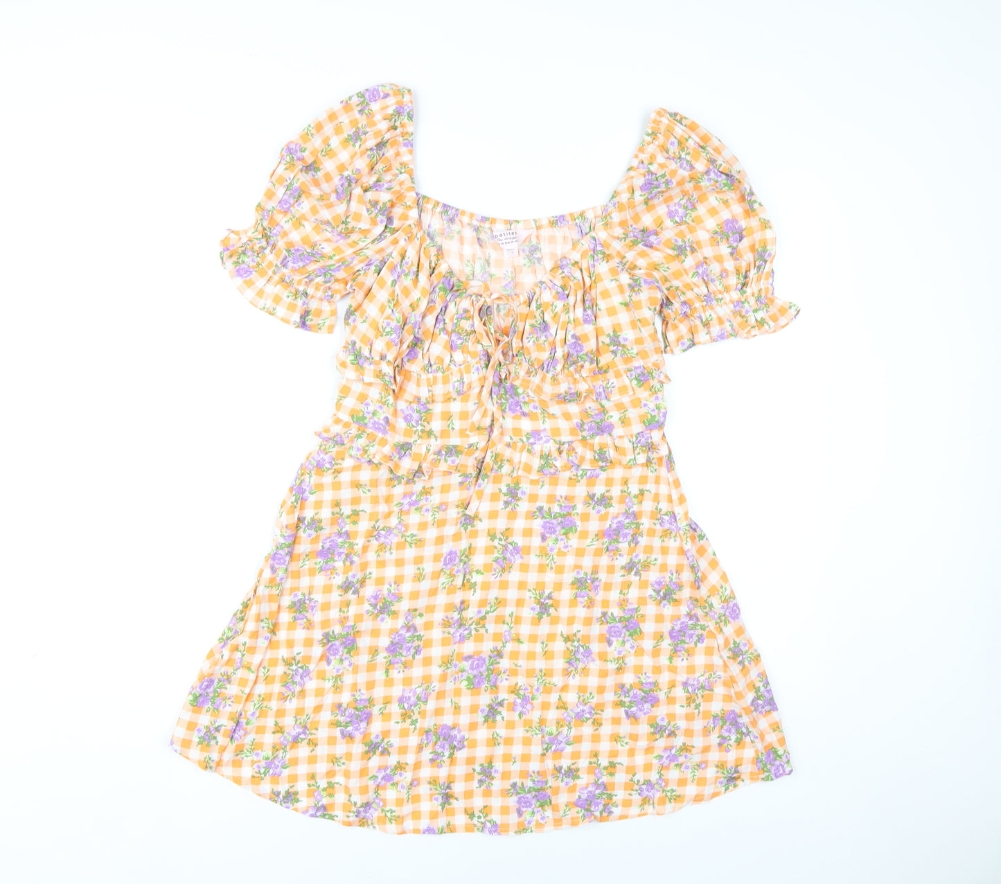 Miss Selfridge Women's Multicolour Floral Dress Size 10