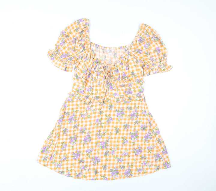 Miss Selfridge Women's Multicolour Floral Dress Size 10