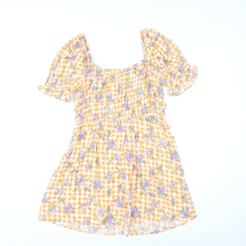 Miss Selfridge Women's Multicolour Floral Dress Size 10