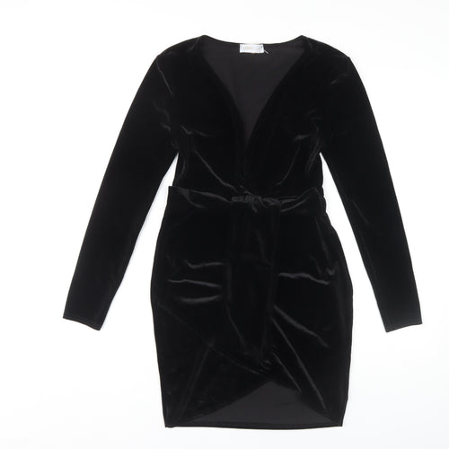 Femme Luxe Women's Black Velvet Dress Size 12