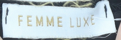 Femme Luxe Women's Black Velvet Dress Size 12