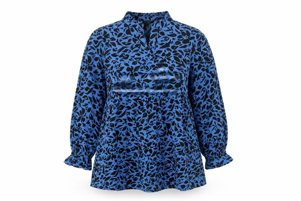 New Look Women's Blue Animal Print Dress Size 10