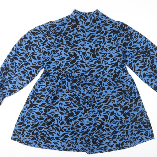 New Look Women's Blue Animal Print Dress Size 10