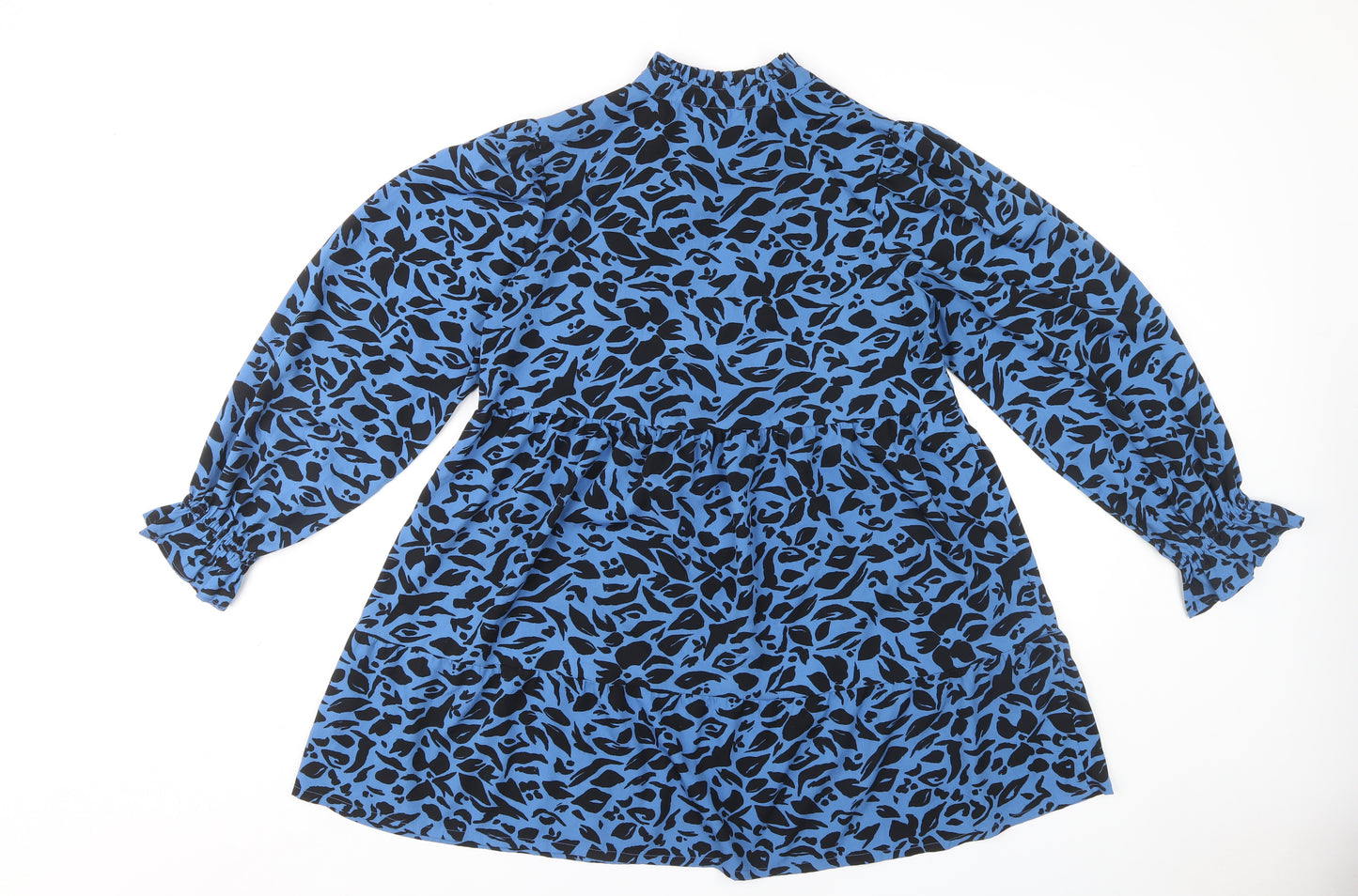 New Look Women's Blue Animal Print Dress Size 10