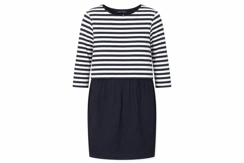 Marks and Spencer Women's 3/4 Sleeve Striped Dress, Size 12
