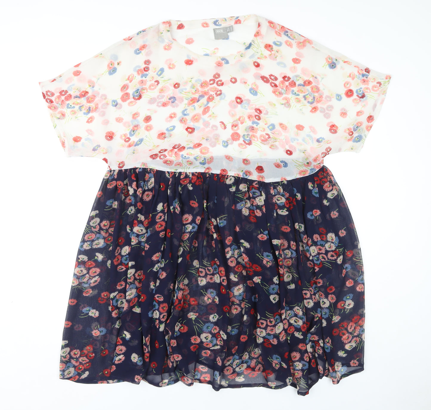 ASOS Women's Multicoloured Floral Dress Size 10